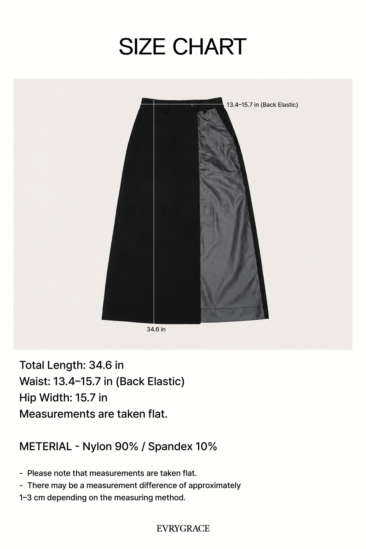 TWO TONE SKIRT